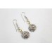 Handmade Earrings 925 Sterling Silver Filigree Design Golden Topaz Gem Stone E20